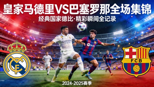皇家马德里对阵巴塞罗那全场集锦封面图